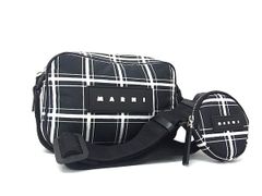 MARNI マルニ PUFF パフ ショルダーバッグ クロスボディ ベルトロゴ 