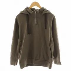 コムサメン COMME CA MEN ハードミルド 圧縮ウールハーフジップフーディー パーカー プルオーバー M 茶 ブラウン 07-40CI08 /AN39のサムネイル