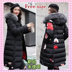 ダウンコート　ロング　リバーシブル　ダウンジャケット　ブラック　ファー　フード　ロングコート　防寒　レディース　ダウン　Black　ブラック　軽い　シンプル　冬　暖かい　オーバーサイズ　体型カバー　レディース　かわいい