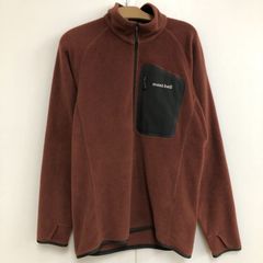 mont-bell モンベル クリマプラス100 プルオーバー Lサイズ ブラウン系 メンズ トップス 25e菊