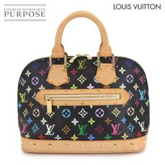 ルイ ヴィトン LOUIS VUITTON モノグラム マルチカラー アルマ ハンド バッグ ノワール M92646 ゴールド 金具 Alma 90286575