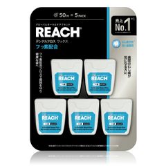リーチ デンタルフロス ワックス フッ素配合 50m x 5 2個セット
