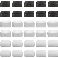USBコネクタカバー 黒10個 白10個 透明10個 USB2.0/USB3.0 Aタイプ シリコン製 防塵 防水 保護 30個入