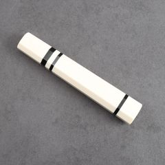 包丁の柄（約140mm）9寸（270mm）用八角柄 柳刃 先丸 蛸引 切付 手作り包丁柄 人工象牙三本黒巻八角柄（ホットメルトグルーペレット約15粒付き）送料込み（北海道離島別料金）