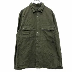 ZARA シャツ ジャケット L～ カーキ ザラ ボタン ポケット 古着卸 アメリカ仕入 a512-5636