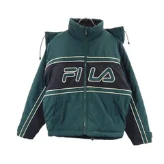 フィラ 90s オールド ナイロン 中綿ジャケット S グリーン系 FILA メンズ 古着 【231129】