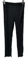 イッセイミヤケ ISSEY MIYAKE ミー me ストレッチ プリーツ パンツ STRETCH PLEATS PANTS イージーケア フィリピン製 BLACK 黒 MI55FF013 ボトムスその他 無地 ブラック 104LB-27