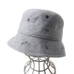 約57cm表記サイズエルメス コレットハット 帽子 #57 セリエボタン 麻 リネン アクリル アセテート ベージュ シルバー金具 HERMES（新品・未使用品）