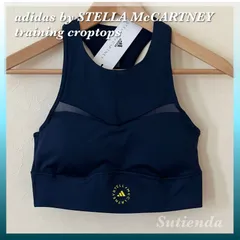 ★ アディダス バイ ステラマッカートニー ★ トレーニング クロップトップ ネイビー トップス