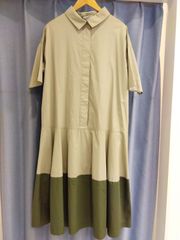 M28　リラアンドシッタ　LILA＆CITTA　ワンピース　★未使用品　綿100%　ナチュラル系