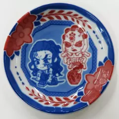【中古】皿・ボウル 鋼鐵塚蛍＆玉壺 きゅんキャラデザインプレート 「一番くじ 鬼滅の刃 ～襲撃～」 E賞