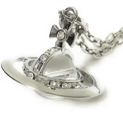 No.002 [Jantra] オーブ ネックレス ラージ (シルバー X クリスタル)