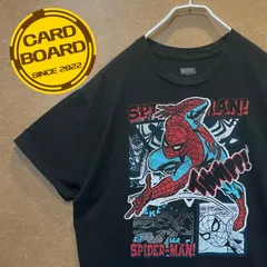 USA輸入古着 スパイダーマンSPIDER-MAN マーベルMARVEL アメコミ半袖tシャツ黒L