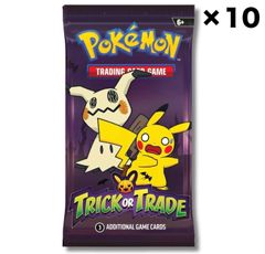 [10 팩 정리 판매] 2023 년판 해외 한정 포켓몬 카드 Trick or Trade BOOster Bundle 할로윈 프로모 팩 신품 미개봉