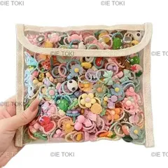 子供用レザーヘッドバンド ヘアサークル 髪を傷つけない 小さなベビーサムタック ヘアコード ヘアレス かわいい 夏 50個