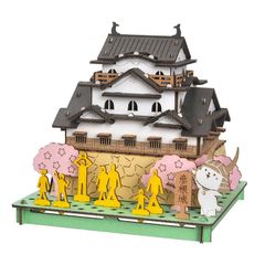 hacomo 彦根城 玩具 おもちゃ 組立式 工作 ダンボール クラフト 小学生 春休み GW 夏休み 冬休み 宿題 工作キット インテリア PUSUPUSU プスプス ひこにゃん