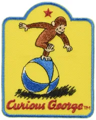 【在庫セール】ミノダ おさるのジョージ ワッペン ボール 大 U01Y9724