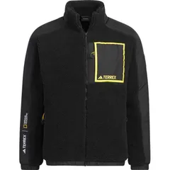 アディダス ナショナルジオグラフィック ハイパイル フリースジャケット(メンズ) L ブラック #HAR37-IL8982 ADIDAS 新品 未使用