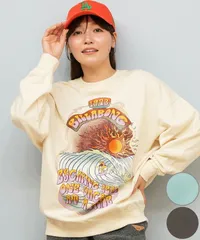 【ムラスポ公式】新品 BILLABONG ビラボン トレーナー スウェット レディース オーバーサイズ BF014-002のサムネイル