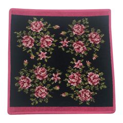 フェイラーFEILER ハンドタオル ハンカチ 30x30cm Miriam black 127 cherry ミリアンブラック チェリー