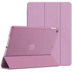 【迅速発送】JEDirect iPad 9.7インチ (2018/2017，第6/5世代用) ケース PUレザー 三つ折スタンド オートスリープ機能 (ピンク)