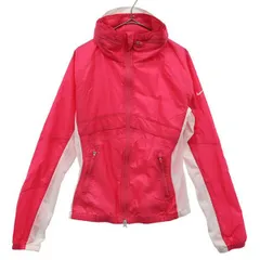 NIKE ナイキ ワンポイントプリント トレーニング ウインドブレーカー S ピンク×ホワイト レディース 古着