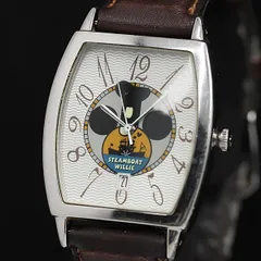 稼働 良品 ディズニー ミッキー QZ マルチカラー文字盤 トノー型 レディース腕時計 TCY2000000 NSK