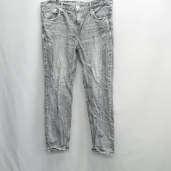 ◇ Θ アッパーハイツ カジュアル　ダメージ加工有 デニムパンツ サイズM ブラック系 メンズレディース E  【1505130006346】