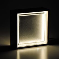 ガラスブロックライトフロスト 無段階調光 3色切替 USB電源（AC電源アダプター付）イシグロ/20995