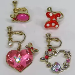 【中古】アクセサリー(非金属) ミニーマウス イヤリングセット(ハート＆リボン) 「ディズニー」 東京ディズニーリゾート限定