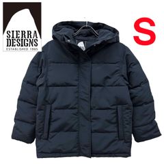 新品 S ★ コストコ SIERRA DESIGNS シェラデザイン レディース 中綿 フード付き ジャケット ブラック スタンドネック フーディー 袖口リブ 軽量 防寒 パーカー ショート アウター ブルゾン コート ダウン 女性用