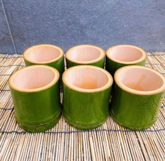 金縁　竹筒陶器 竹