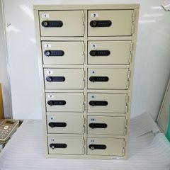 【超美品】ダイヤル式貴重品保管庫 EIKO エーコー  2列6段 LK-312（23-130）
