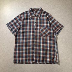 80s~90s cotton check shirt