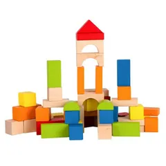 木のおもちゃ Classic WORLD クラシックワールド ブロック 100ピース つみき 1歳 2歳 3歳 積木 木製玩具 知育玩具 お誕生日 おうち時間 こども