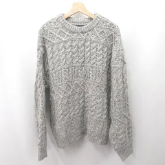 ◇ ⊇ MN.Ｌ エムエヌエル リブ編み カジュアル系 長袖 リブ編みニット セーター サイズＦ グレー系 レディース E  【1507250013082】