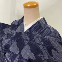 K0853　美品 逸品 単衣 夏向き 本場夏大島 正絹 小紋 居敷当付 K0853 美品 逸品 単衣 夏向き 本場夏大島 正絹 小紋 居敷当付