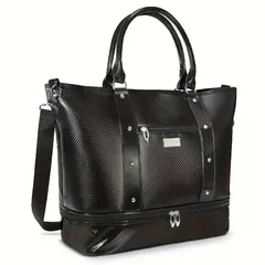 バッグ トートバッグ 大きめ 黒 ブラック メンズ 軽 高級 ショルダーバッグ PU 大容量 A4収納 軽量 通勤 通学 ビジネス おしゃれ シンプル 無地 肩掛け ショルダーバッグ 男女兼用 旅行 1泊 シンプル デザイン ビジネス カジュアル バッグ