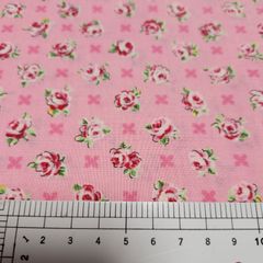 キャシーマム　ピンクのロケラニ小花の柄の布