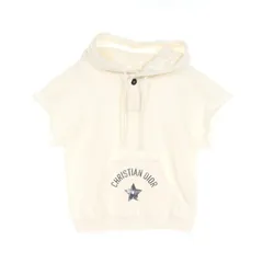 ディオール Dior パーカー 423S25A4117 ホワイト コットン 半袖 パーカー レディース Used Aのサムネイル