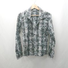 ◇ ⊂Φ TORNADO MART トルネードマート チェック柄　花柄 長袖 シャツ サイズM ブラック系 メンズ E  【1505290011150】