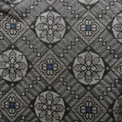 中古　本場大島紬　着物　龍郷　青入り【230762】