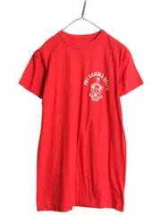 【お得なクーポン配布中!】 デッドストック 60s 70s ★ フラタニティ フロッキー プリント 半袖 Tシャツ メンズ L / 新品 ヴィンテージ カレッジ シングルステッチ 赤