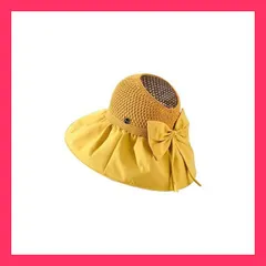 ★売れ筋★ 麦わら帽子 日よけ 夏 UVカット 帽子 つば広帽子 遮光ハット 日よけ帽 レディース 通気性抜群 速乾 通気 撥水加工 小顔効果