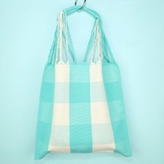 メキシコ製 ハンモックバッグ ハンドメイド ギンガムチェック 286 A4収納