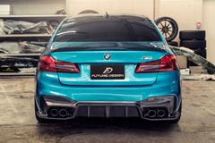 【FUTURE DESIGN】BMW 5シリーズ F90 M5 リアトバンパー用 ディフューザー スプリッター 3点セット 本物DryCarbon ドライカーボン エアロ カスタム