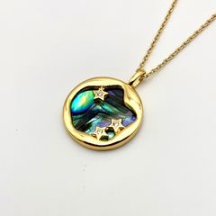 アバロンシェル ネックレス　星B