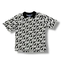 参考上代19800円 未使用品 BoTT 24SS SOUND LOGO S/S POLO  サウンドロゴ 半袖ポロシャツ カットソー ボット 241BoTT07 ブラック　D
