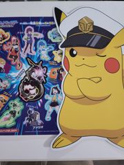 ポケモンセンター　配布物　ステッカー　ピカチュウ型カード