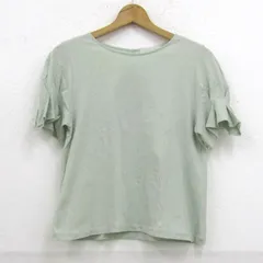 フェルゥ 半袖Ｔシャツ トップス カットソー フリル袖 レディース 2サイズ ミント Feroux 【中古】のサムネイル